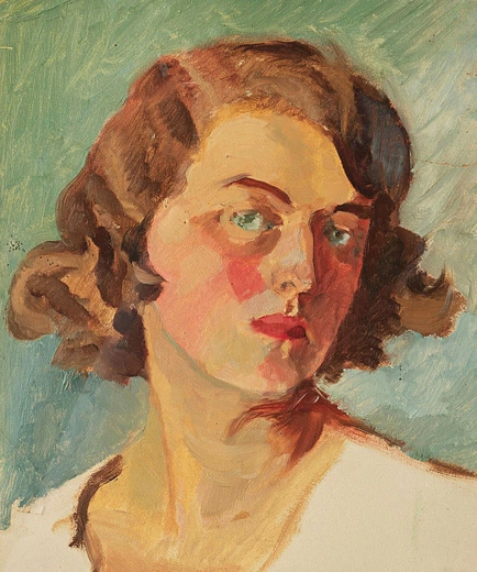 	„Autoportret”,  1923 r., olej.