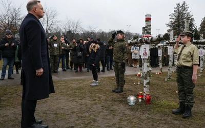 Prezydent Andrzej Duda na "Łączce"