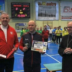 Ceremonia wręczenia medali i nagród XIX Mistrzostw Polski Księży w Piłce Nożnej Halowej