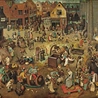 Pieter Bruegel Starszy - Walka postu z katnawałem - Kunsthistorisches Museum Wiedeń