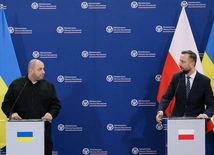Wicepremier, minister obrony narodowej Władysław Kosiniak-Kamysz (P) oraz minister obrony Ukrainy Rustem Umierow (L) 