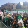 Katowice. Protest górników w obronie kopalni Bielszowice