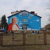 Mural ku czci św. Jana Pawła II w Ruszczy