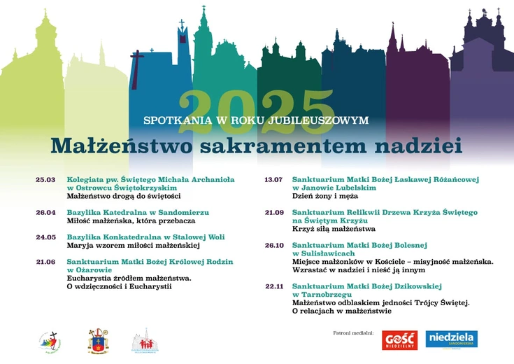 Małżeństwo sakramentem nadziei - jubileuszowe spotkania w kościołach stacyjnych