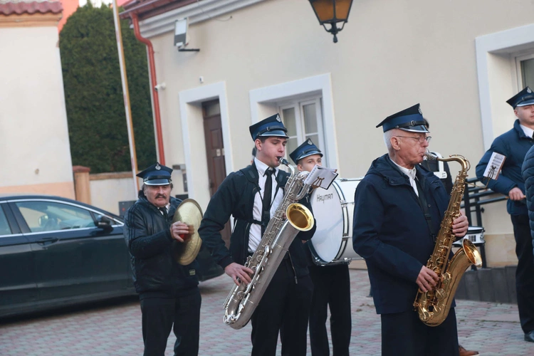 Poświęcenie odbudowanego domu