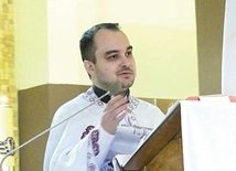 Ks. Dmytro Fedlyuk zaprasza na wschodnią liturgię również do Oświęcimia.
