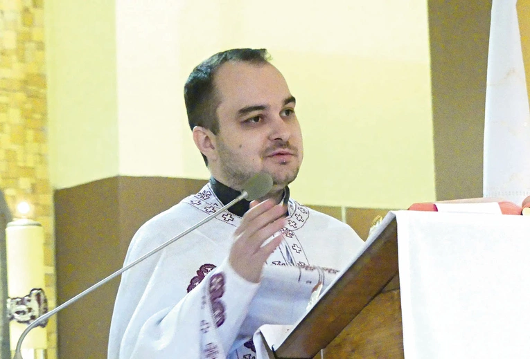 Ks. Dmytro Fedlyuk zaprasza na wschodnią liturgię również do Oświęcimia.
