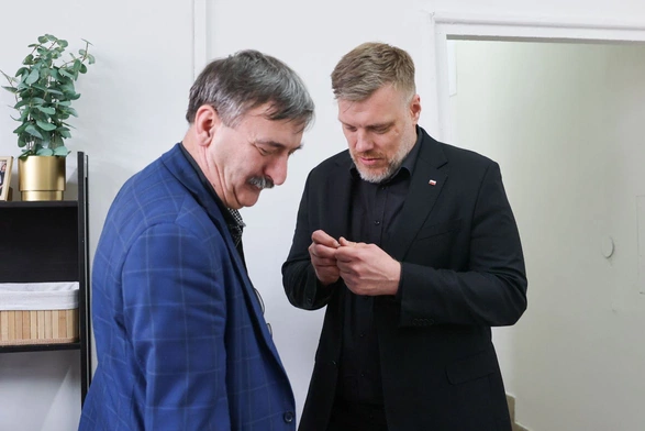 Adrian Zanberg (po prawej)