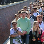 Jasna Góra. Pielgrzymka maturzystów - Droga Krzyżowa 