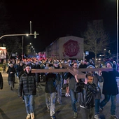  W nabożeństwie  wzięła udział spora grupa wiernych.