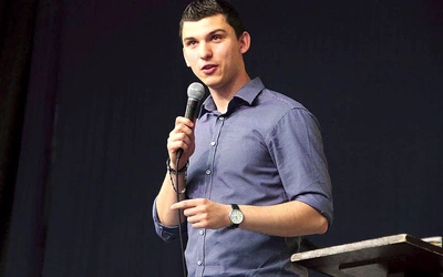 Marcin od lat jest liderem skierniewickiej wspólnoty  Głos Pana.
