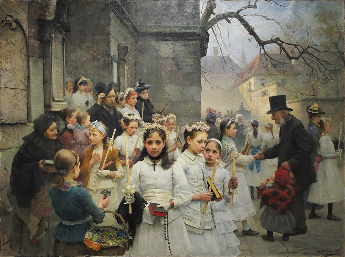 Po Pierwszej Komunii, 1892 Muzeum Revoltella w Trieście, Włochy