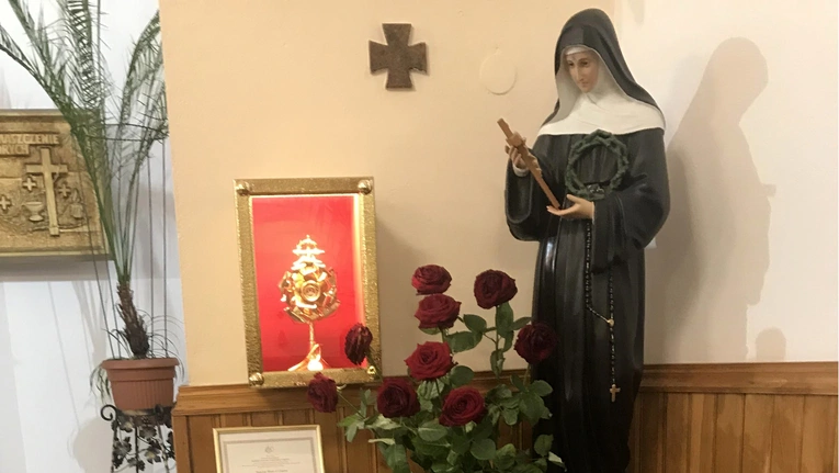 Kult św. Rity bardzo dynamicznie się rozwija się w kościele w Nieświniu.