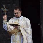 Pokarmy poświęcone u grekokatolików w Radomiu.