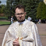 Pokarmy poświęcone u grekokatolików w Radomiu.