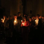 Płock. Wigilia Paschalna w katedrze