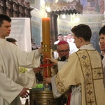Płock. Wigilia Paschalna w katedrze