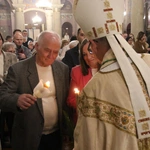 Płock. Wigilia Paschalna w katedrze