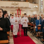 Msza św. w kościele Chrystusa Króla w Gdańsku w Poniedziałek Wielkanocny