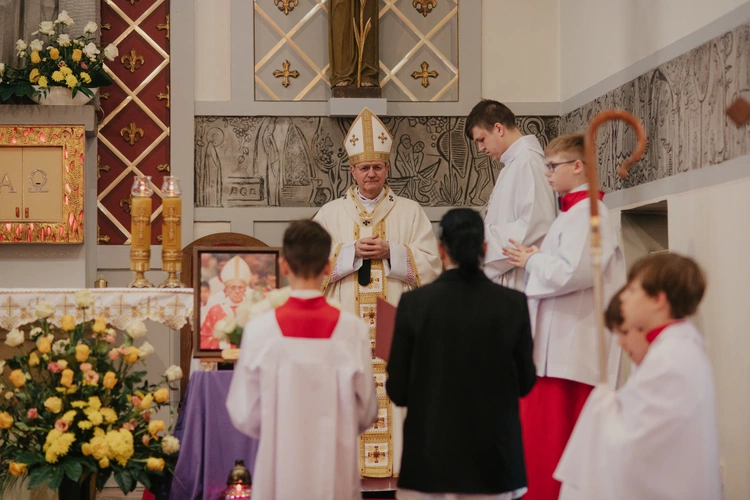 Msza św. w kościele Chrystusa Króla w Gdańsku w Poniedziałek Wielkanocny