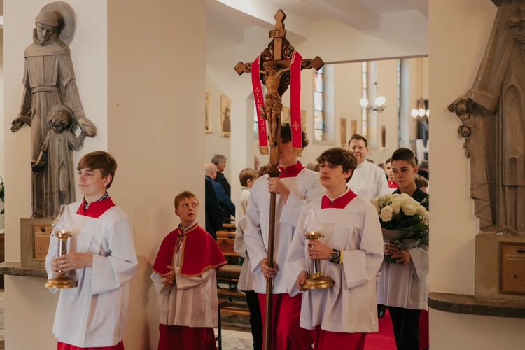 Msza św. w kościele Chrystusa Króla w Gdańsku w Poniedziałek Wielkanocny
