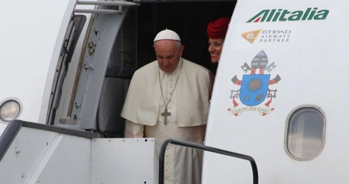 Franciszek podczas jednej z wielu podróży