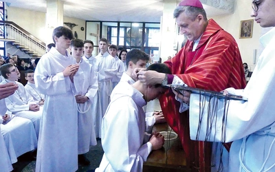 Podczas uroczystości w bielskim kościele NSPJ.