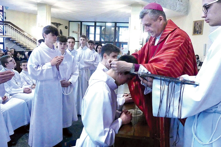 Podczas uroczystości w bielskim kościele NSPJ.