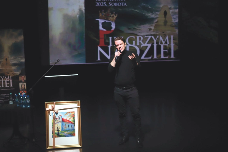Marcin Kwaśny swoim świadectwem wywołał lawinę pytań, na które chętnie odpowiadał, mówiąc o potędze Boga.