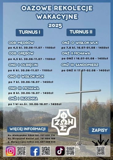 Organizatorzy zapraszają dzieci i młodzież na doświadczenie wiary przeżywanej we wspólnocie.
