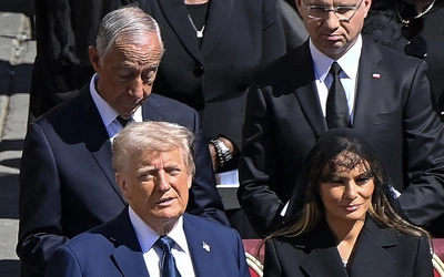 Podczas pogrzebu papieża Franciszka