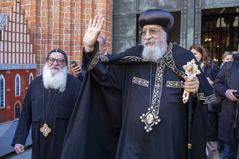Tawadros II modlił się w archikatedrze warszawskiej o pokój 