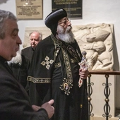 Patriarcha Koptyjskiego Kościoła Ortodoksyjnego zwiedził podziemia archikatedry św. Jana