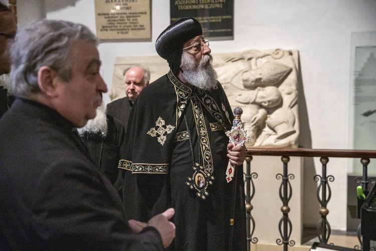 Patriarcha Koptyjskiego Kościoła Ortodoksyjnego zwiedził podziemia archikatedry św. Jana