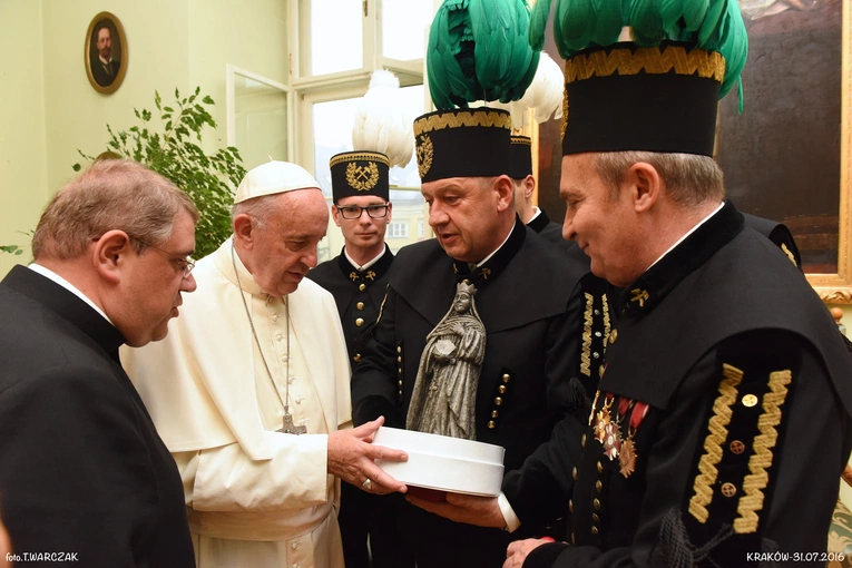 Wieliccy górnicy dzielą się swoim wspomnieniem o papieżu Franciszku