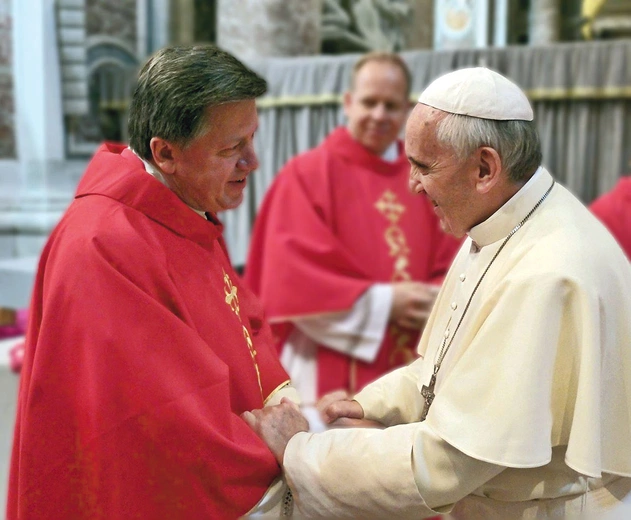 Spotkanie  abp. Józefa Kupnego  z Ojcem Świętym 11 lat temu,  rok po objęciu władzy  w archidiecezji wrocławskiej. 