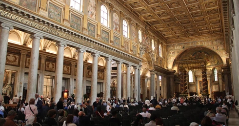 Bazylika Santa Maria Maggiore po pogrzebie papieża