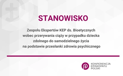 Stanowisko Zespołu KEP ds. Bioetycznych w sprawie przerywania ciąży na podstawie przesłanki zdrowia psychicznego