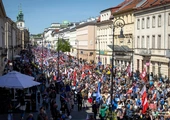 Marsz dla życia ulicami Warszawy
