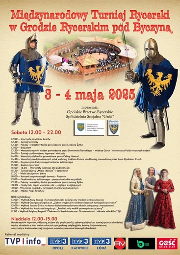 W weekend Międzynarodowy Turniej Rycerski w grodzie pod Byczyną