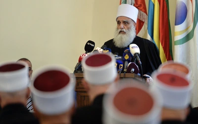 Druzowie podczas potkania w libańskim Bejrucie, omawiający sytuację w Syrii