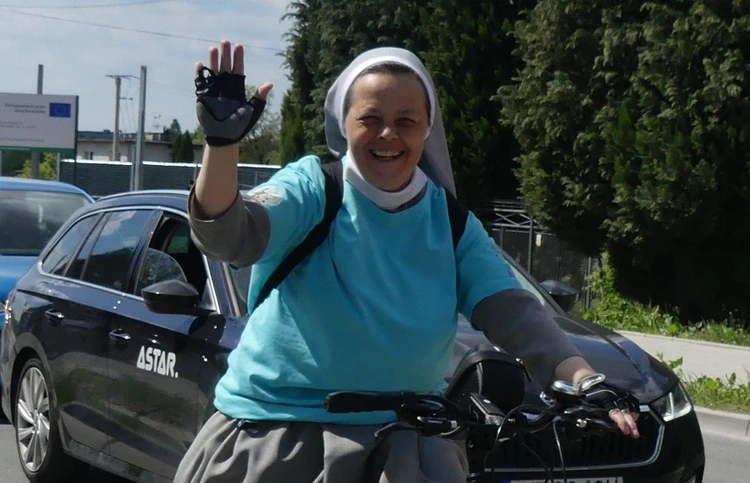 Pielgrzymi rowerowi w drodze do Łagiewnik - 2025