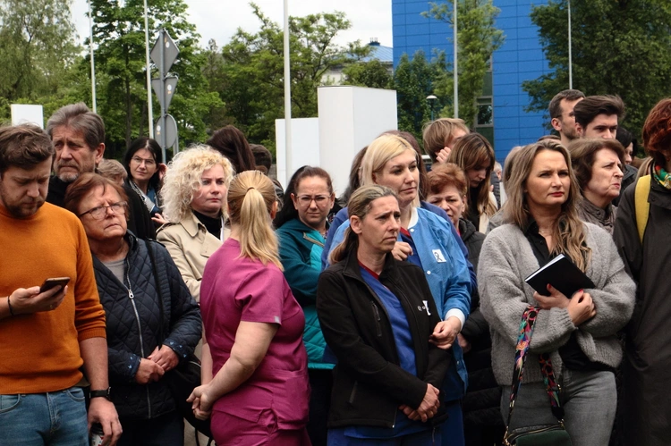 Dzień żałoby w Szpitalu Uniwersyteckim w Krakowie
