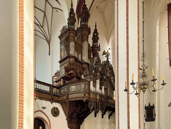 Unikatowym i nietypowym dla organów barokowych walorem są dwie sekcje pedałów, pozwalające uzyskać bogate efekty basowe.