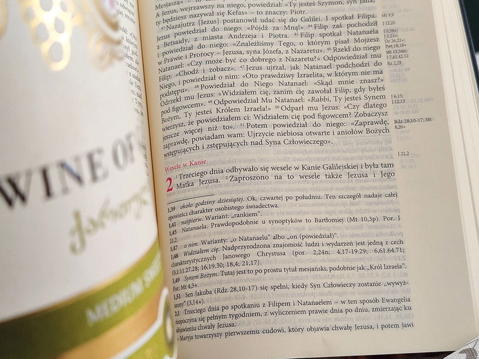 Cud w Kanie Galilejskiej nie powinien być wykorzystywany do obrony obecności alkoholu na weselnej uroczystości.