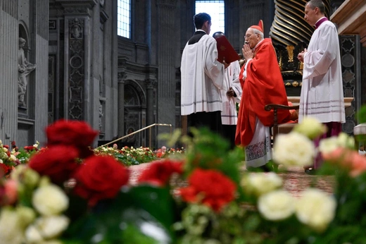 Msza św. o wybór papieża w Bazylice św. Piotra; 07.05.2025