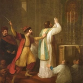 Józef Peszka Śmierć biskupa  Stanisława Szczepanowskiego olej na płótnie, 1816–1831 