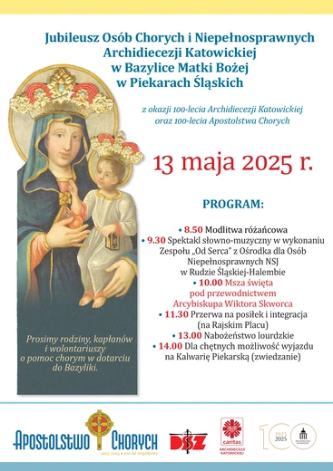 Archidiecezja Katowicka. We wtorek Jubileusz Osób Chorych i Niepełnosprawnych w Piekarach Śląskich