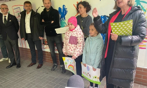 Katowice. Mali pacjenci z onkologii współtwórcami muralu