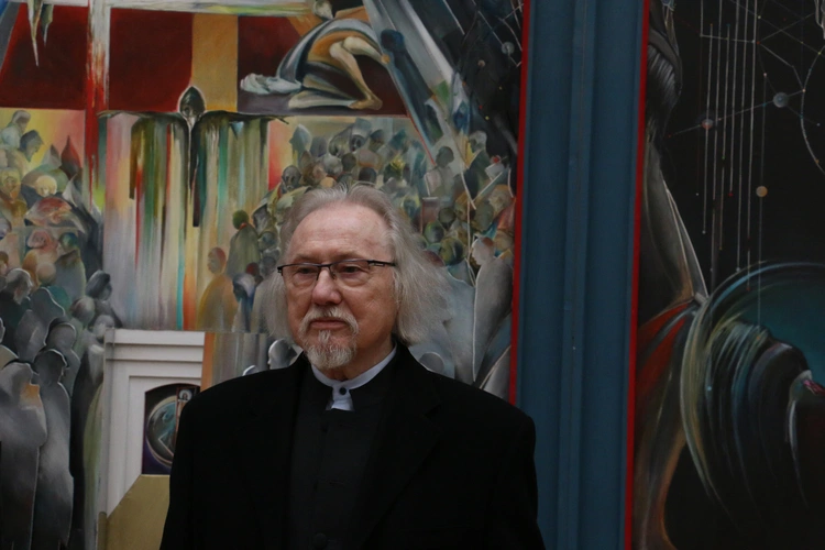 Wystawa twórczości prof. Czesława Dźwigaja w Pałacu Sztuki